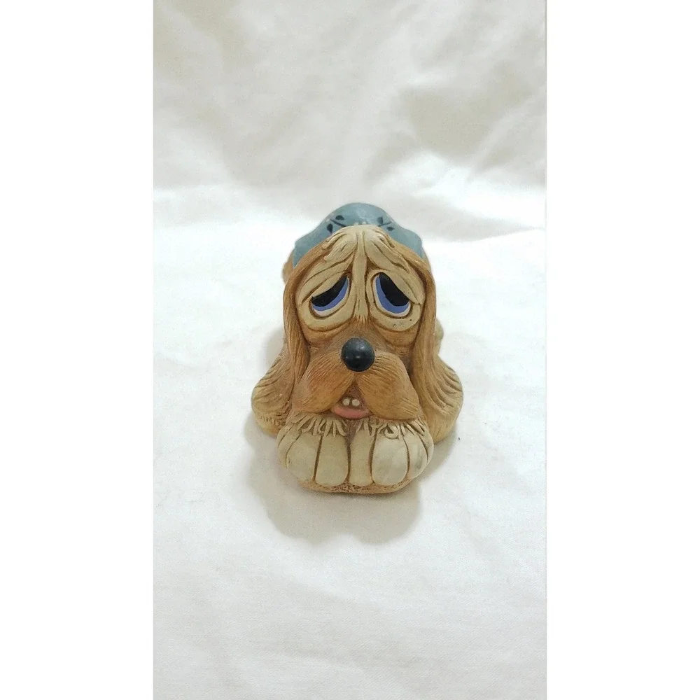Vtg‎ Pendelfin hand painted stonecraft pooch dog figurine home decor mid century